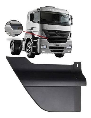 Paragolpe para Mercedes-Benz Axor 2007 / 2022 Terminacion de Paragolpe superior derecho