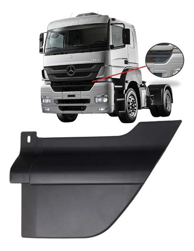 Paragolpe para Mercedes-Benz Axor 2007 / 2022 Terminacion de Paragolpe superior izquierdo