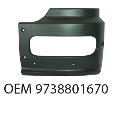 Puntera de Paragolpe para Mercedes-Benz Atego 2006 / 2013 delantera izquierda Ancha