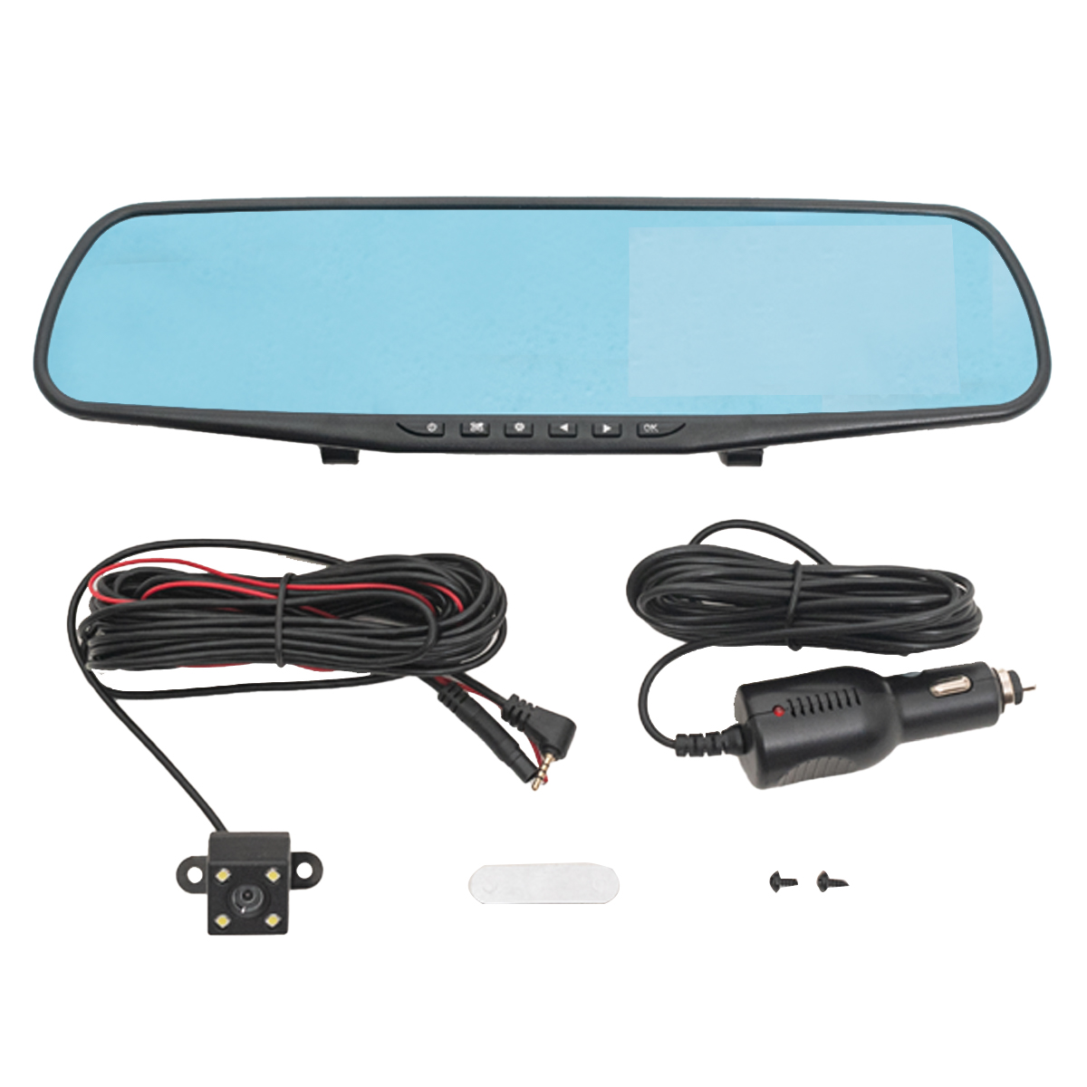 Espejo Retrovisor para Camara Retrovisor Video Filmadora Dashcam G-Sensor 32Gb HD