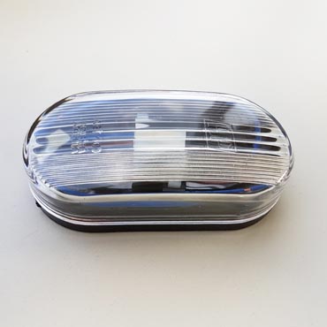 Faro Delimitador Base negra Cristal AP-400-N 104X52X2
