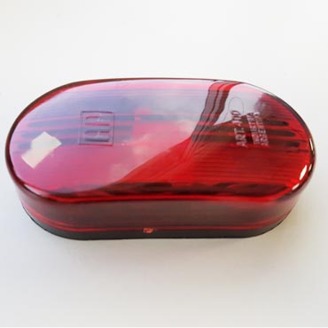 Faro Delimitador Base negra Rojo AP-400-N 104X52X27