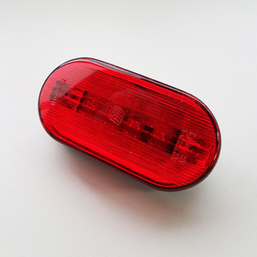 Faro Delimitador LED Bivolt Rojo AP-400 6 LED 75 mm