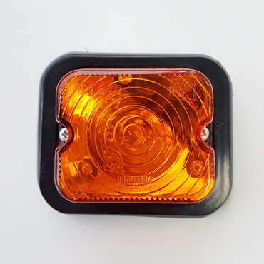 Faro Delimitador Cuadrado 5 / 15 W Ambar AP-640 M 96X80