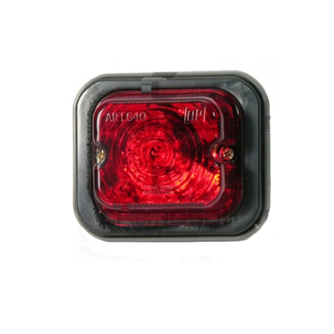 Faro Delimitador Cuadr 5 / 15 W Rojo AP-640 M 96X80X45