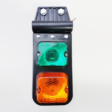 Faro Delimitador Flex Doble Ambar / Verde AP-642 230X94