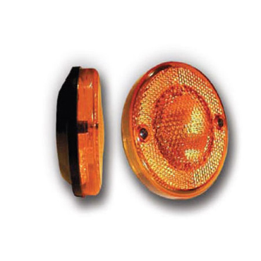 Faro Delimitador Liso Aplique Ambar AP-630 88X33