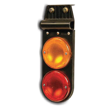 Faro Delimitador Flexible Liso Doble Amb / Rojo AP-632