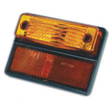 Faro Delimitador Rect Policarb Doble Ambar Ap-550R