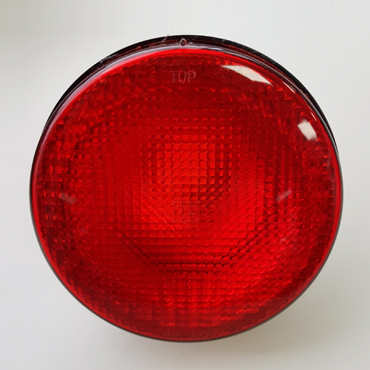 Faro trasero para Redondo Liso Rojo AP-930 Diam 120
