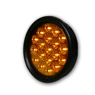 Faro trasero para LED Amb Bivol B / Neg Diam 100 Ap-830Agled