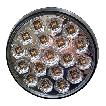 Faro trasero para LED Crist Bivol B / Neg Diam 120 Ap-930Led