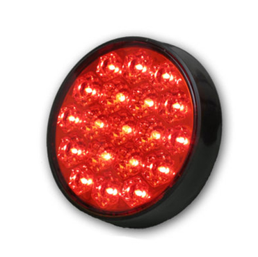 Faro trasero para LED Rojo Bivol B / Neg Diam 120 Ap-930Led
