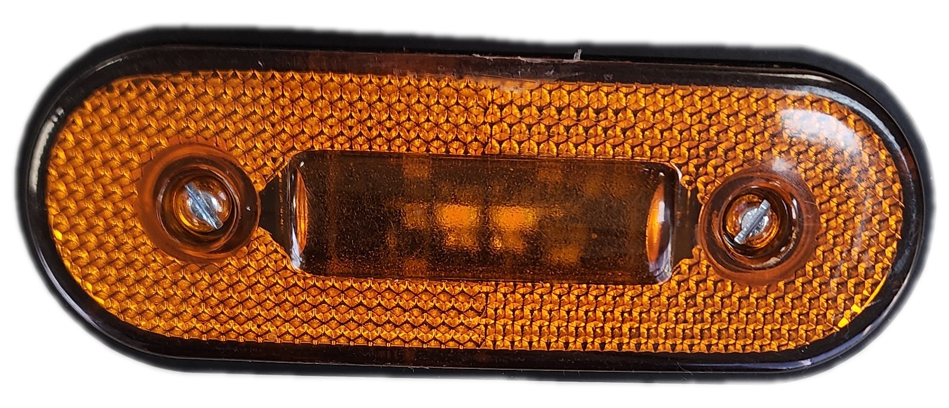 Faro Delimitador Ovalado LED Bivolt Ambar