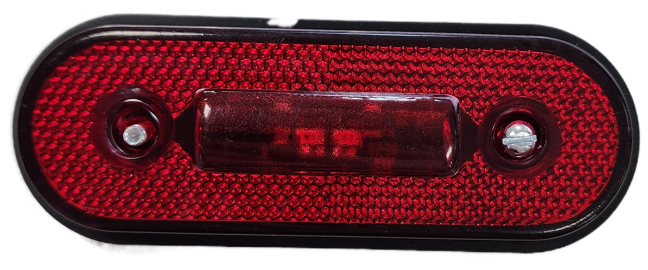 Faro Delimitador Ovalado LED Bivolt Rojo