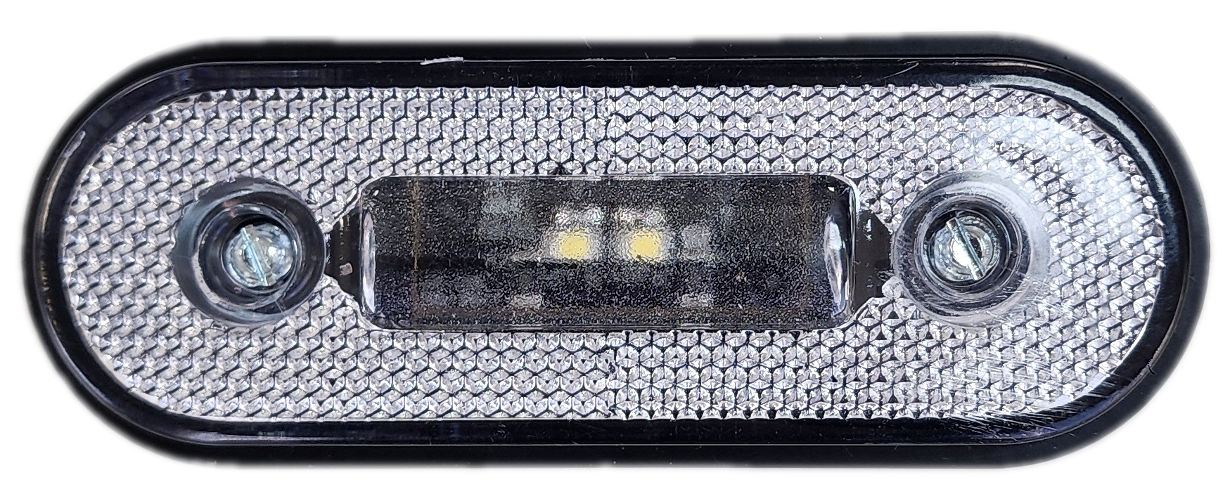Faro Delimitador Ovalado LED Bivolt Cristal
