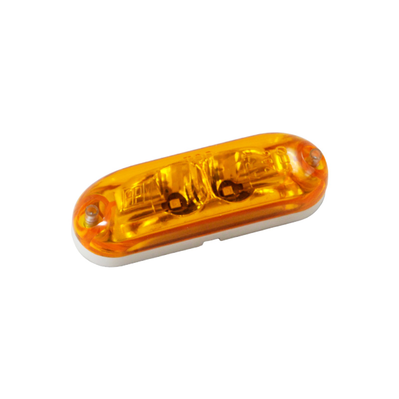 Faro Delimitador delantero 2 LED Ambar Bivoltaje 85Mmx25Mmx20Mm 206 LED