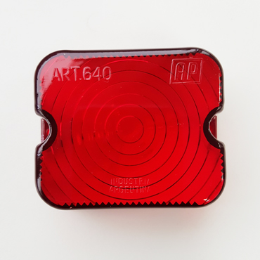 Lentes Delimitador Cuadrado 5 / 15 W Rojo AP-640 M