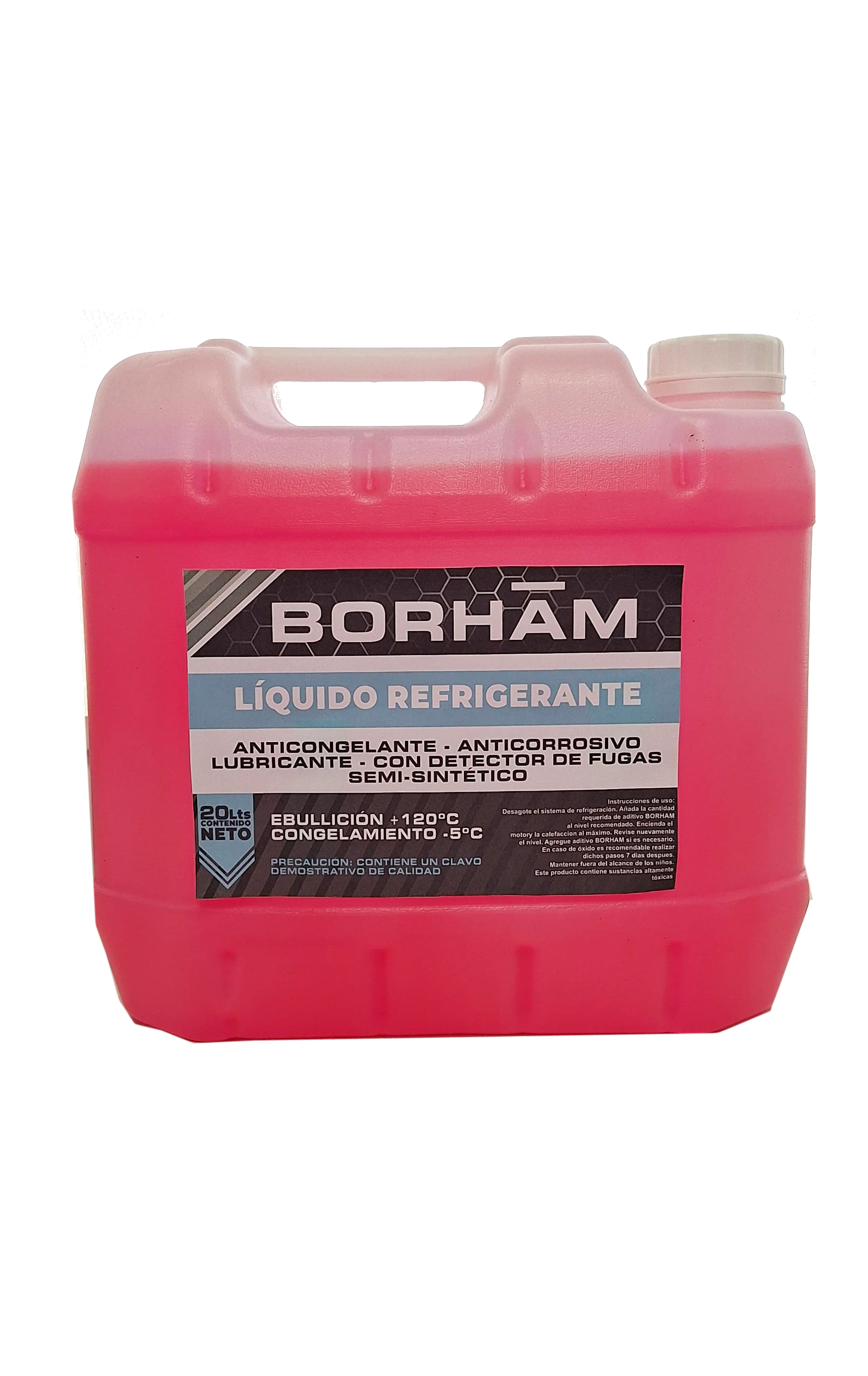 Liquidos y Fluidos Refrigerante 20 Lts Uso Directo Organico Rojo