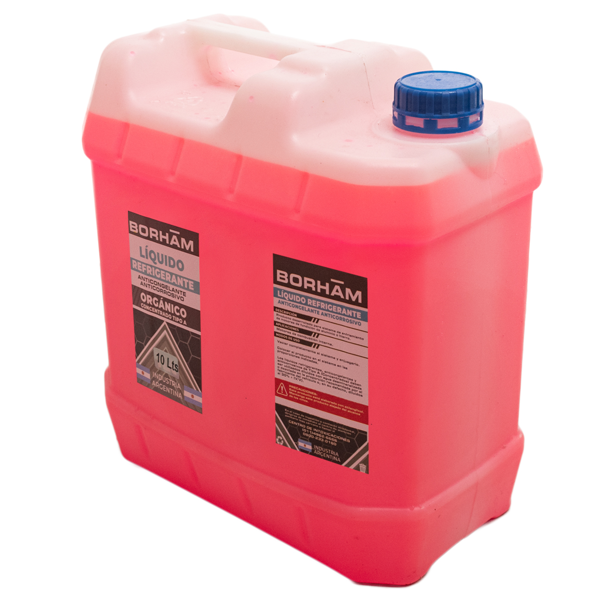 Liquidos y Fluidos Refrigerante 10 Lts Concentrado Organico Rojo