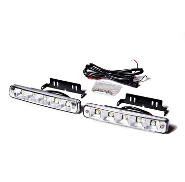 Faro Auxiliares Rectangular 5 LED Smd 5050 en blanco 12 V (Juego Faro+Cable)