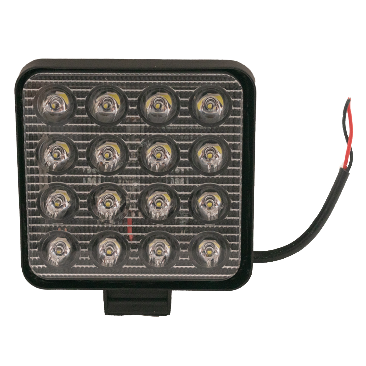 Faro Auxiliares Cuadrado 48 Watts (16 LED * 3 Watts) blanco 12 V / 24 V