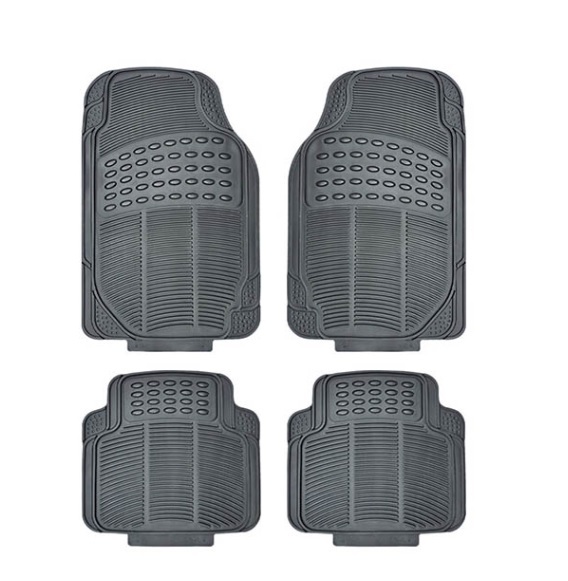 Cubre Alfombras de Goma Universal Habitaculo 4 Piezas Goma PVC Pesada