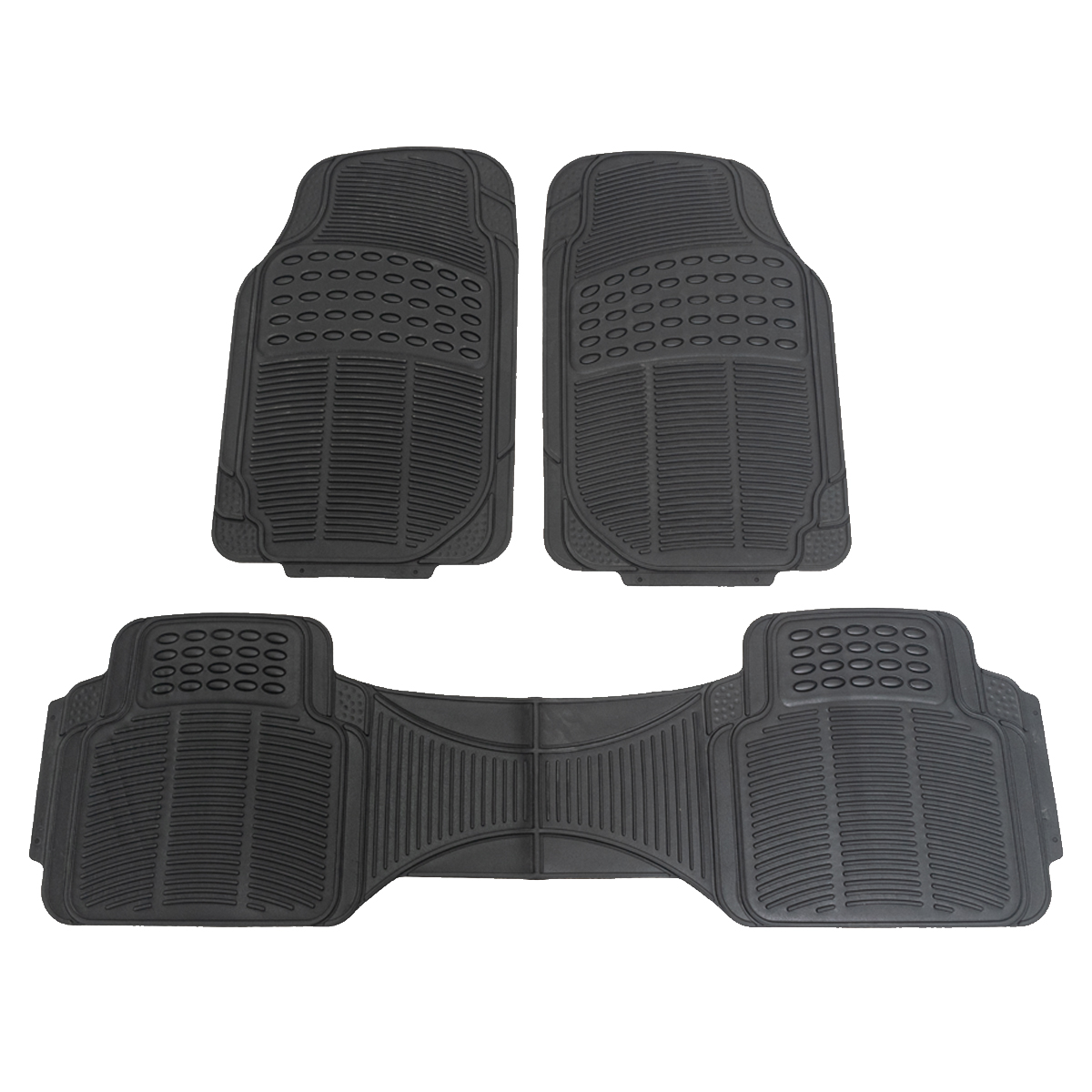 Cubre Alfombras de Goma Universal Habitaculo 3 Piezas Goma PVC Pesada