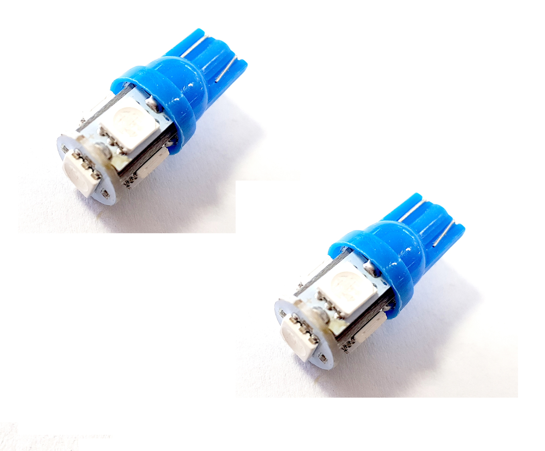 Lámparas LED 2821 5 Puntas 5050 Smd - Azul 12 V Par