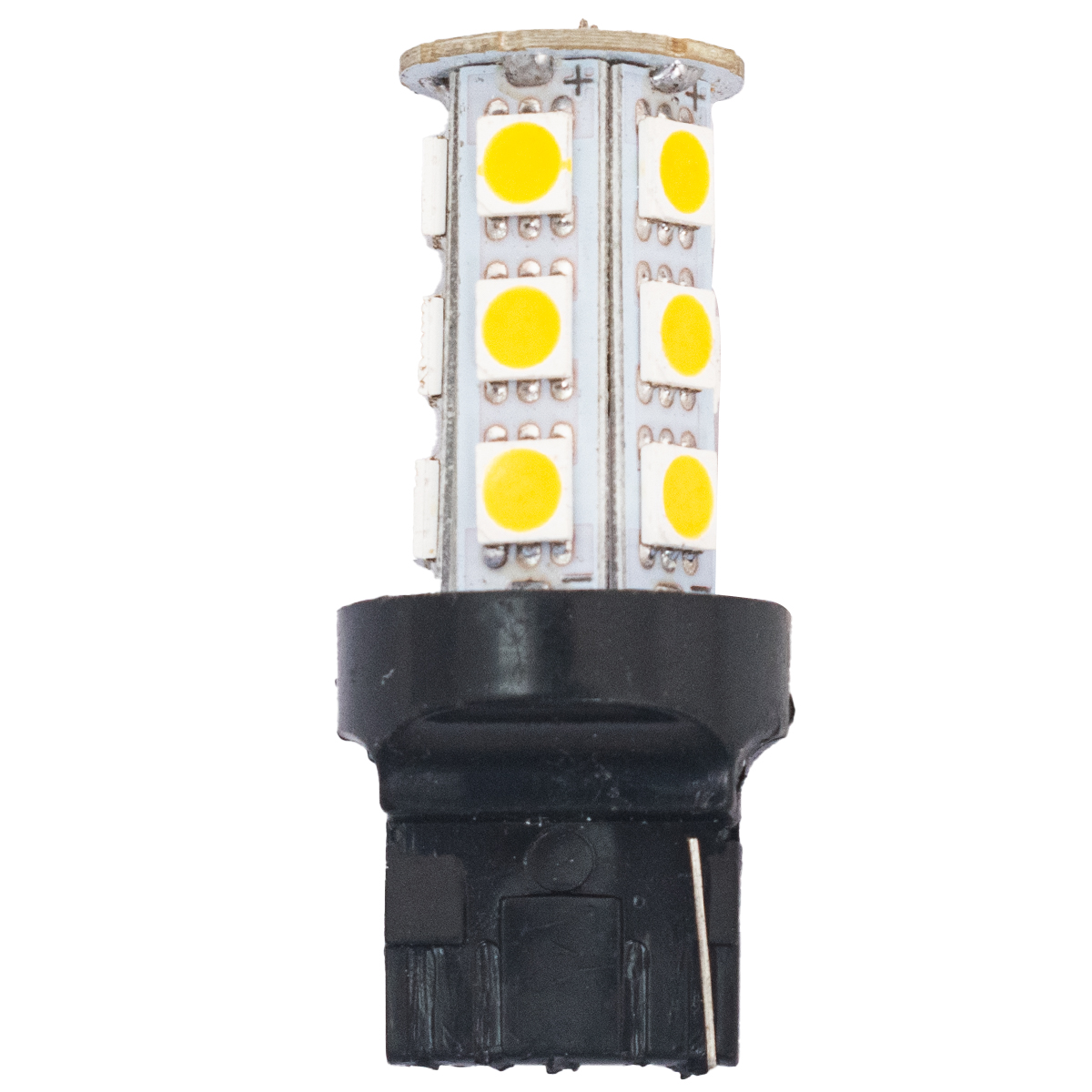 Lámparas 1 Polo sin Culote T20 12 V 18Leds Ambar