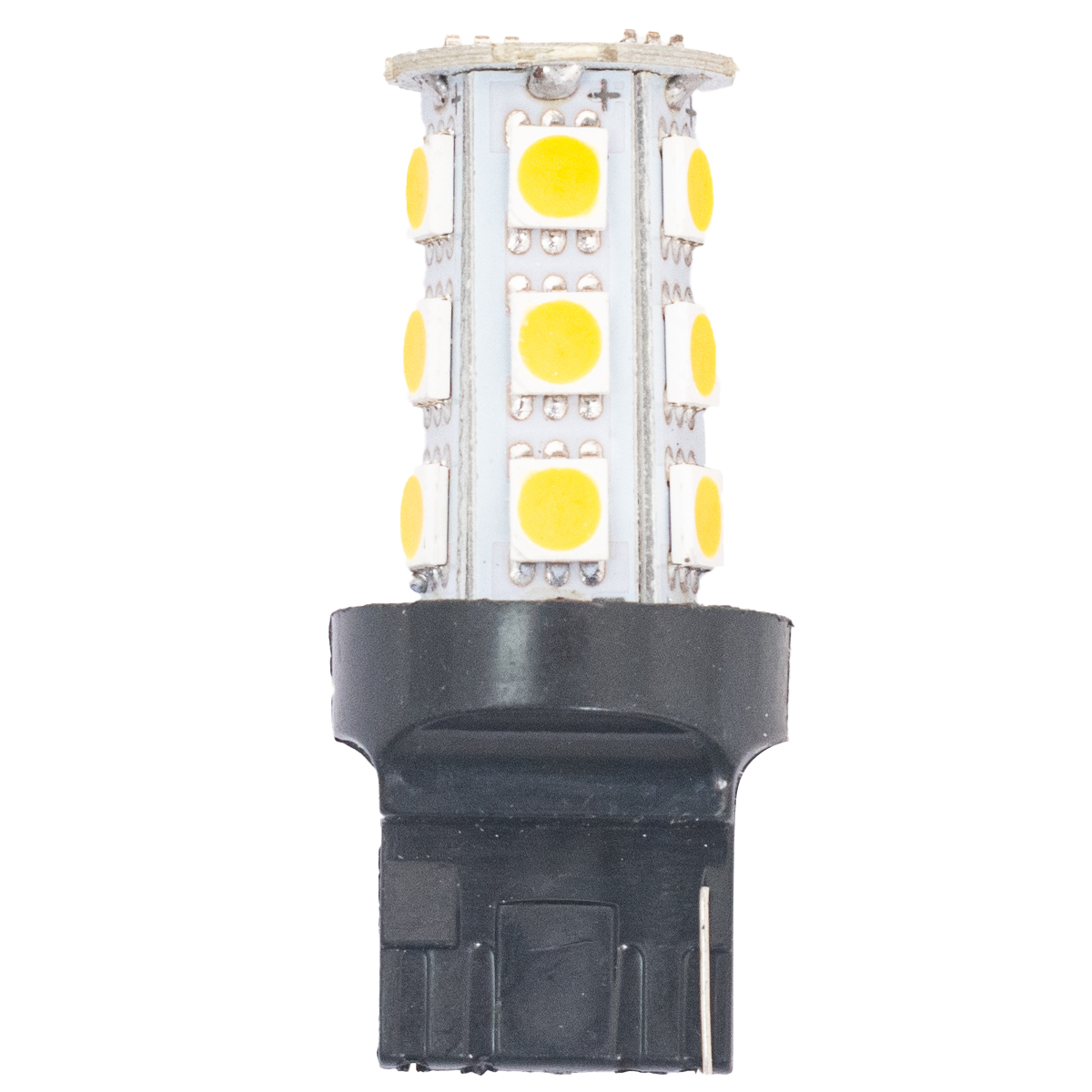 Lámparas 1 Polo sin Culote T20 24 V 18Leds Ambar