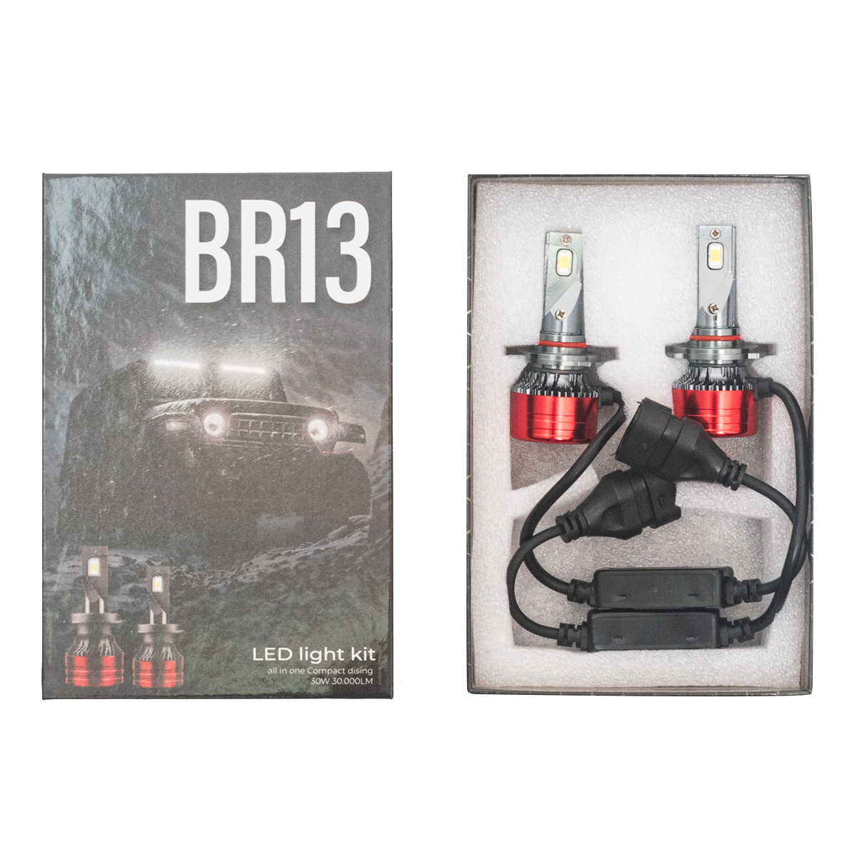 Lámparas Kit Cree LED 9005 "BR13" 12-24 V / 30 W Canbus con Cooler