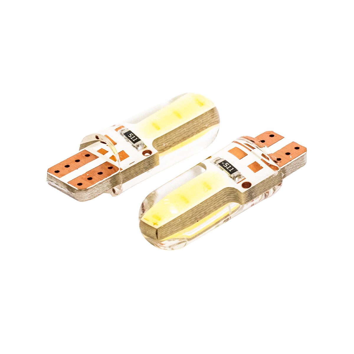 Lámparas 2821 - T10 - W5W - Gel Siliconado Canbus blanco 24 V Blister X2