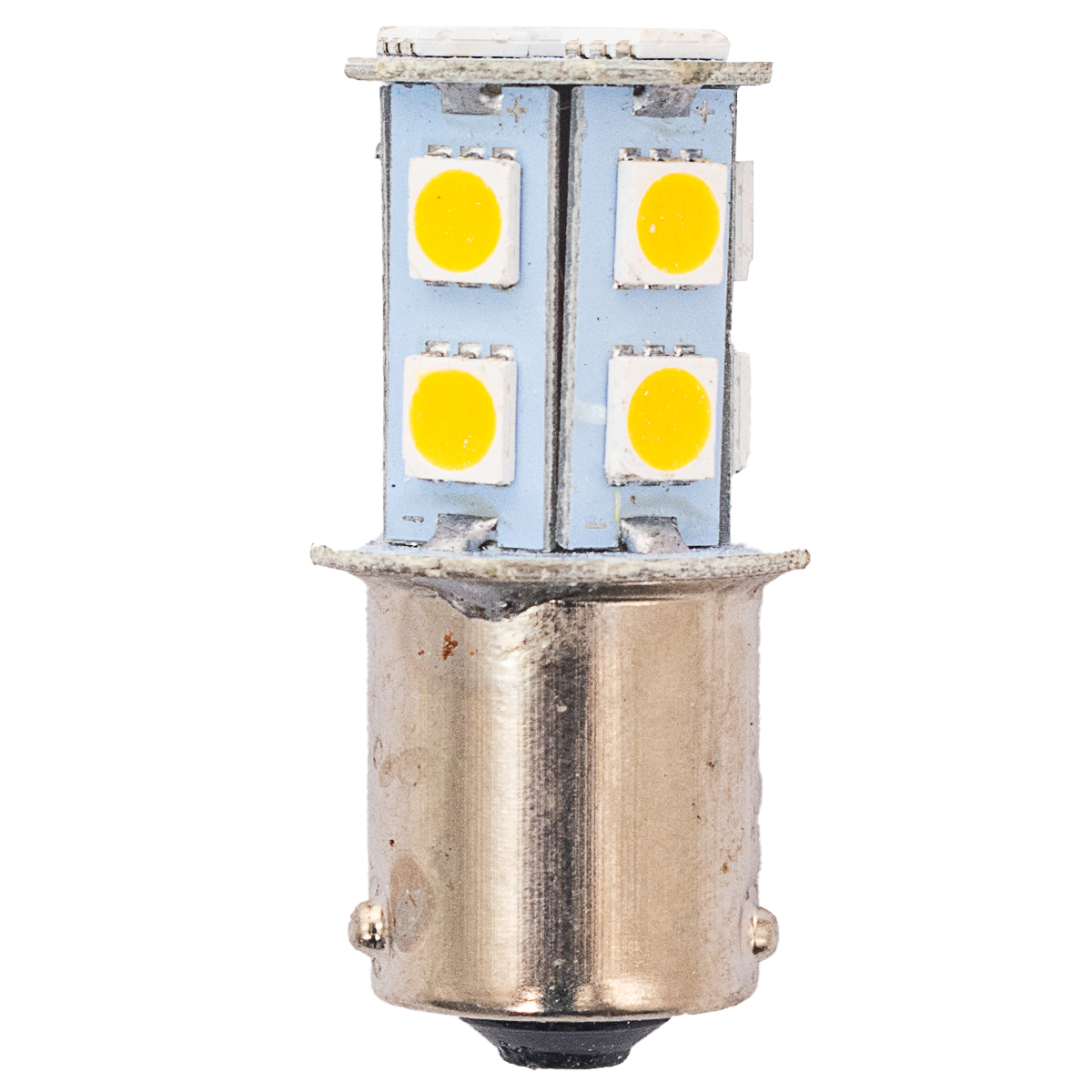 Lámparas 1 Polo 13 LED 5050 Smd - Ambar 24 V -1141- P21W Desplazada