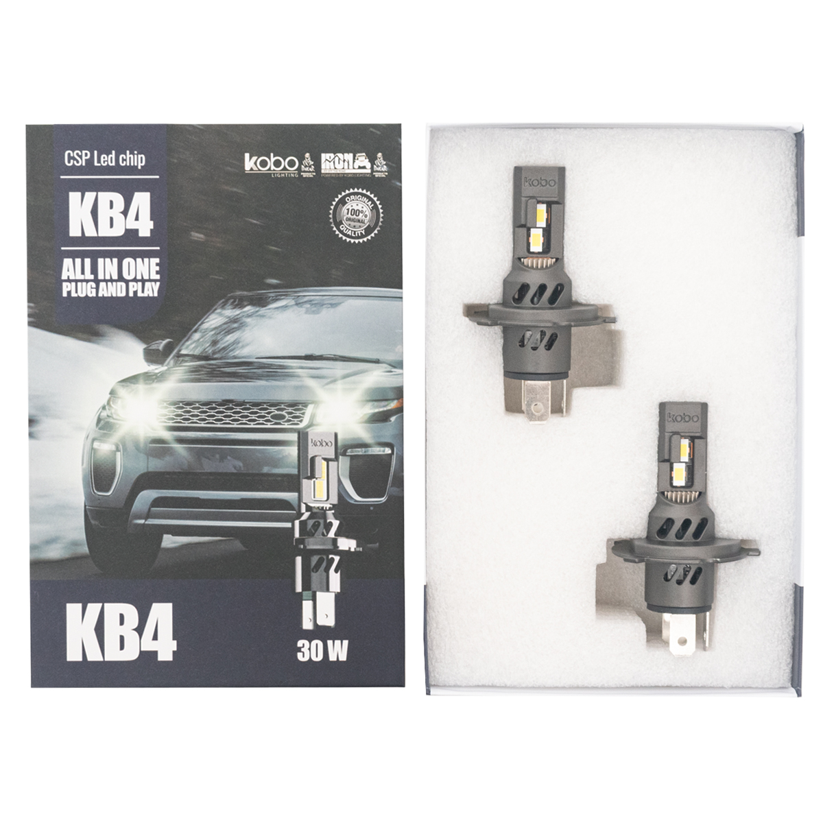 Lámparas Kit Cree LED H4 "KB4" 30 W 12 V Plug And Play