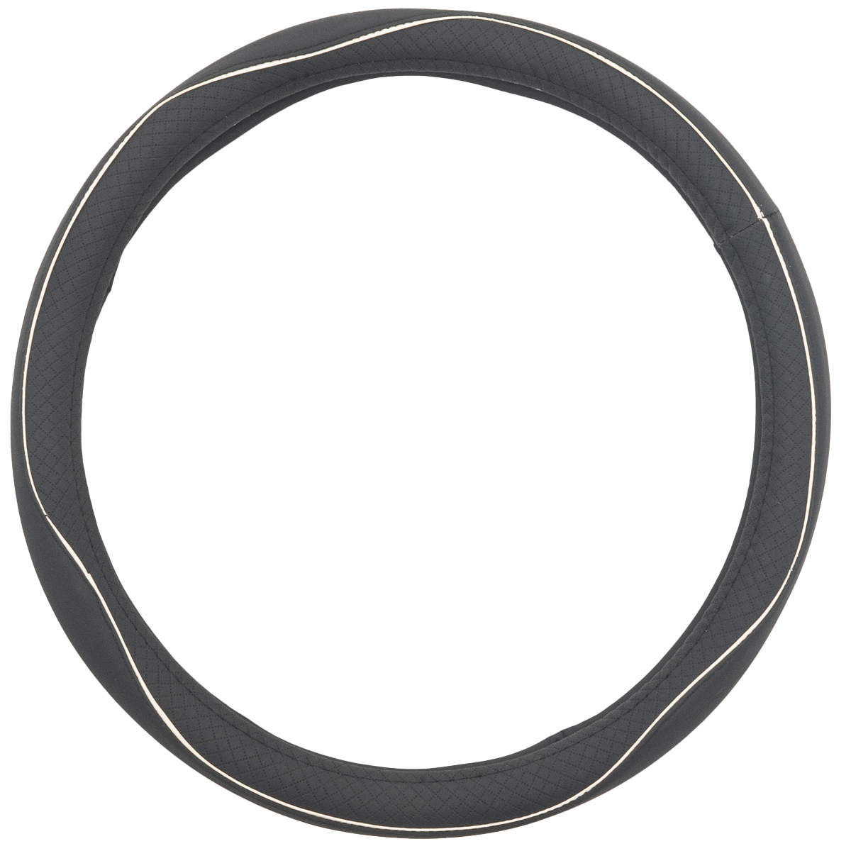 Accesorios Varios Cubre Volante 38 cm negro con Vira blanca