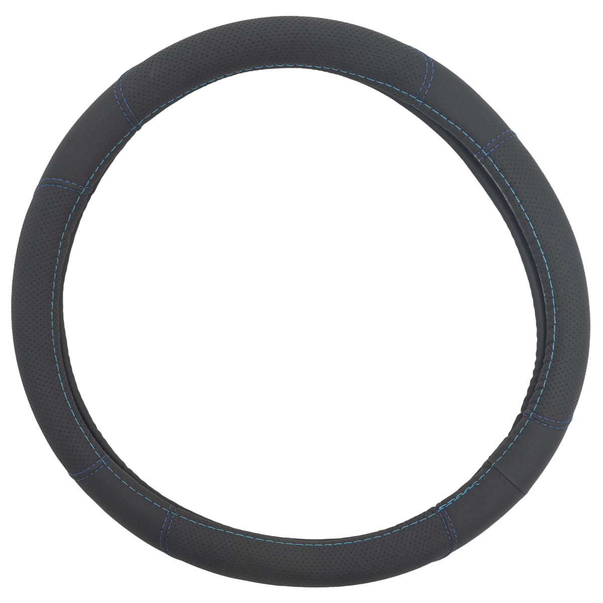 Accesorios Varios Cubre Volante 38 cm negro Bordado Azul