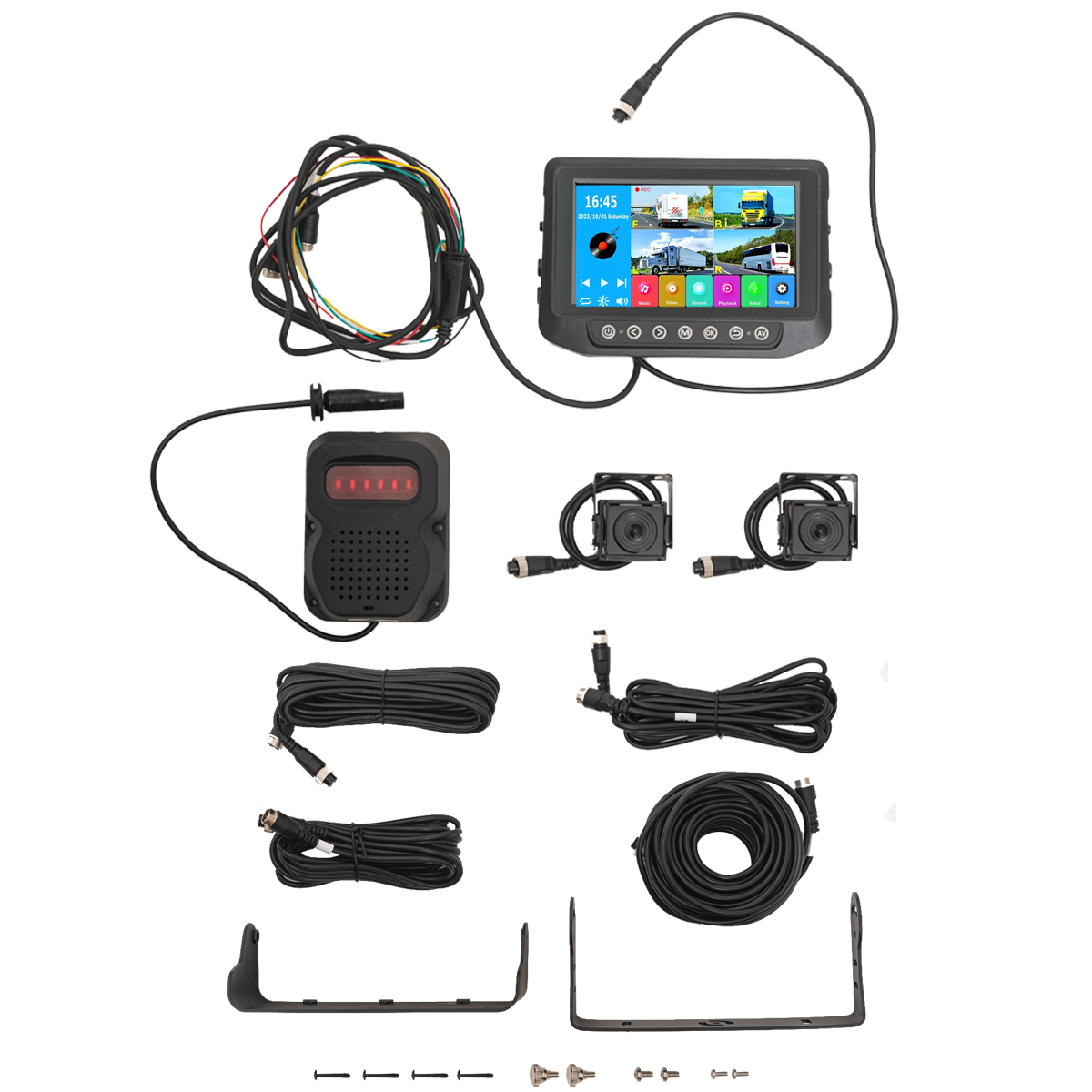 Accesorios Varios Kit Pantalla + 2 Camaras para Camion - Colectivo