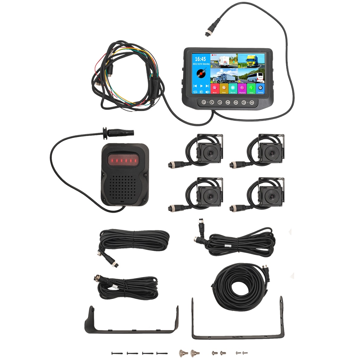 Accesorios Varios Kit Pantalla + 4 Camaras para Camion - Colectivo