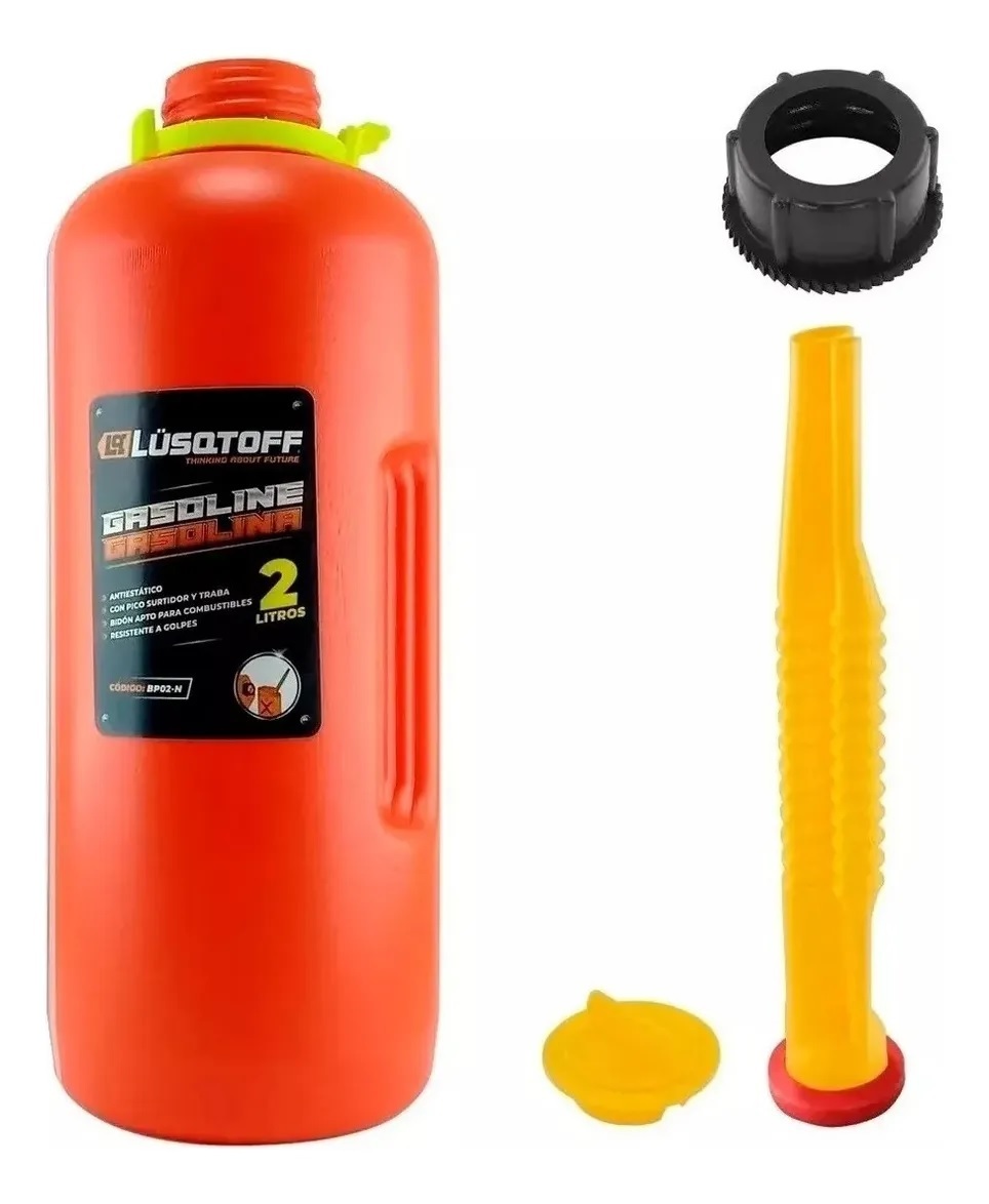 Accesorios Varios Bidon Combustible con Embudo Surtidor 2 Litros - BP02-N