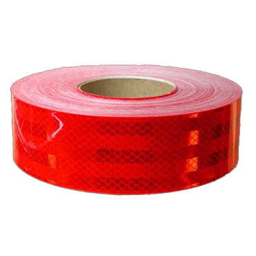 Cinta Reflectiva 7.50 cm Roja Rollo 45.7 Metros