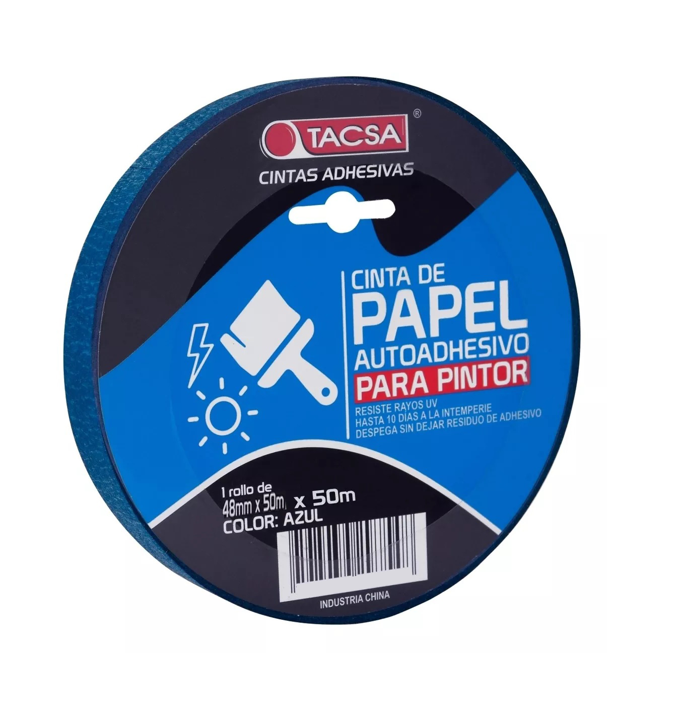 Adhesivos Cinta Papel Azul 18 mm X 50M