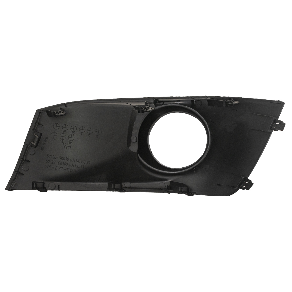 Grilla para Toyota Paragolpe / Parante / Capot SW4 2012 / 2015 Lateral Paragolpe P / Faro Aux derecha