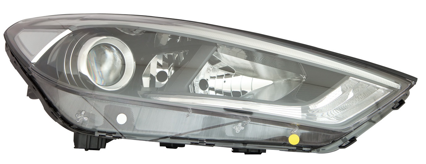 Óptica para Hyundai Tucson 2016 / 2019 derecha con Lupa con LED