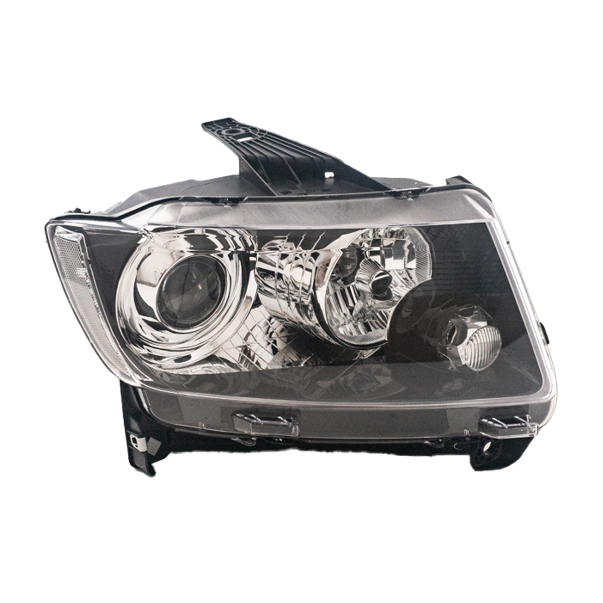 Óptica para Jeep Compass 2011 / 2016 F / negro con Lupa derecha
