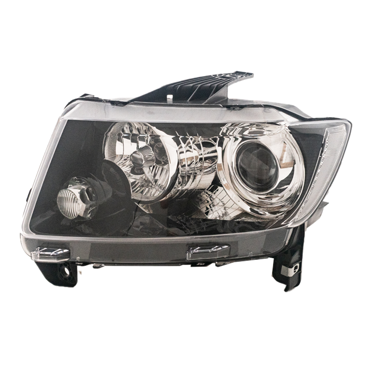 Óptica para Jeep Compass 2011 / 2016 F / negro con Lupa izquierda
