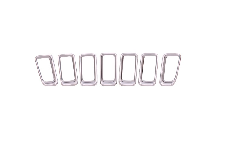 Parrilla para Jeep Compass 2017 / 2021 Molduras cromadas (7 Pcs)