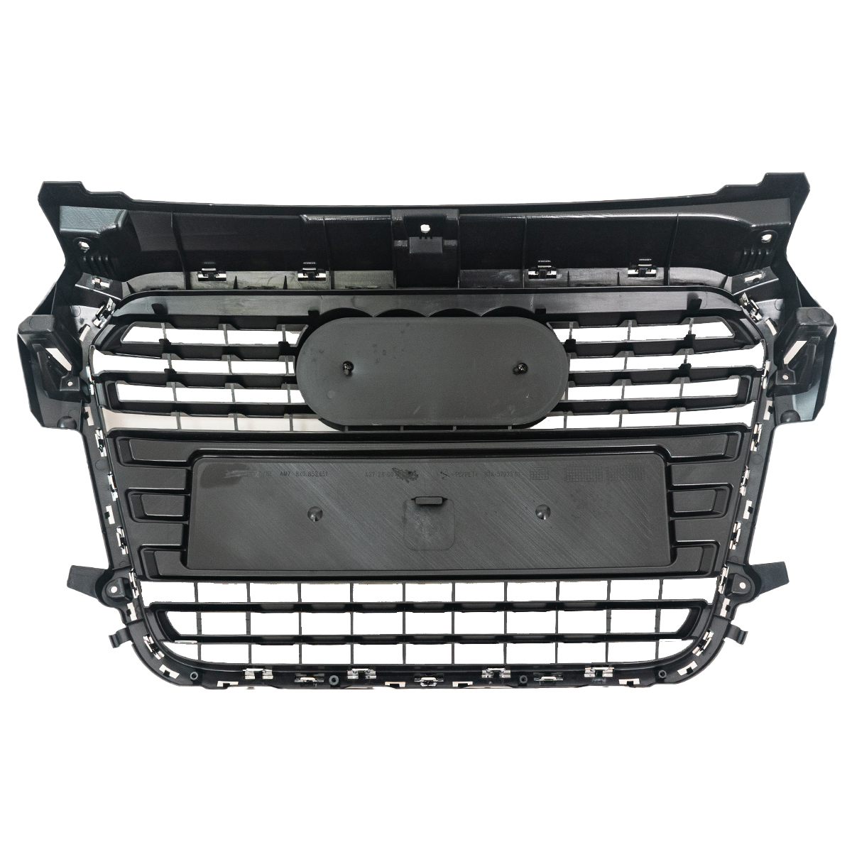 Parrilla para Audi A1 10 / gris Oscura con Marco cromado