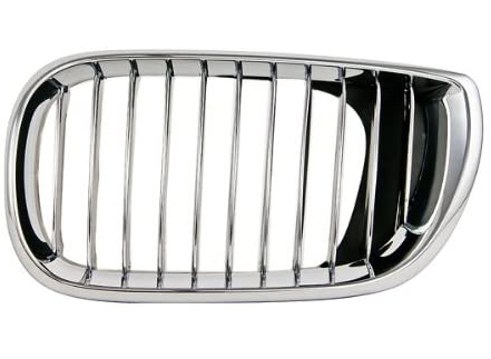 Parrilla para BMW Serie 3 1999 / 2003 2 Puertas con Marco cromado E46 izquierda