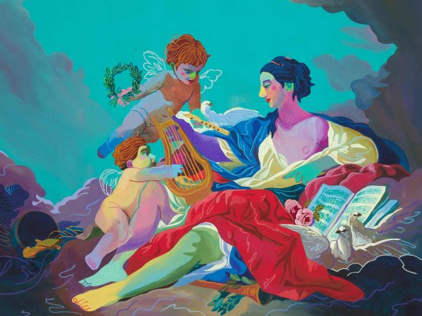 Andy Dixon’s colorful commentary on the comedy of desire